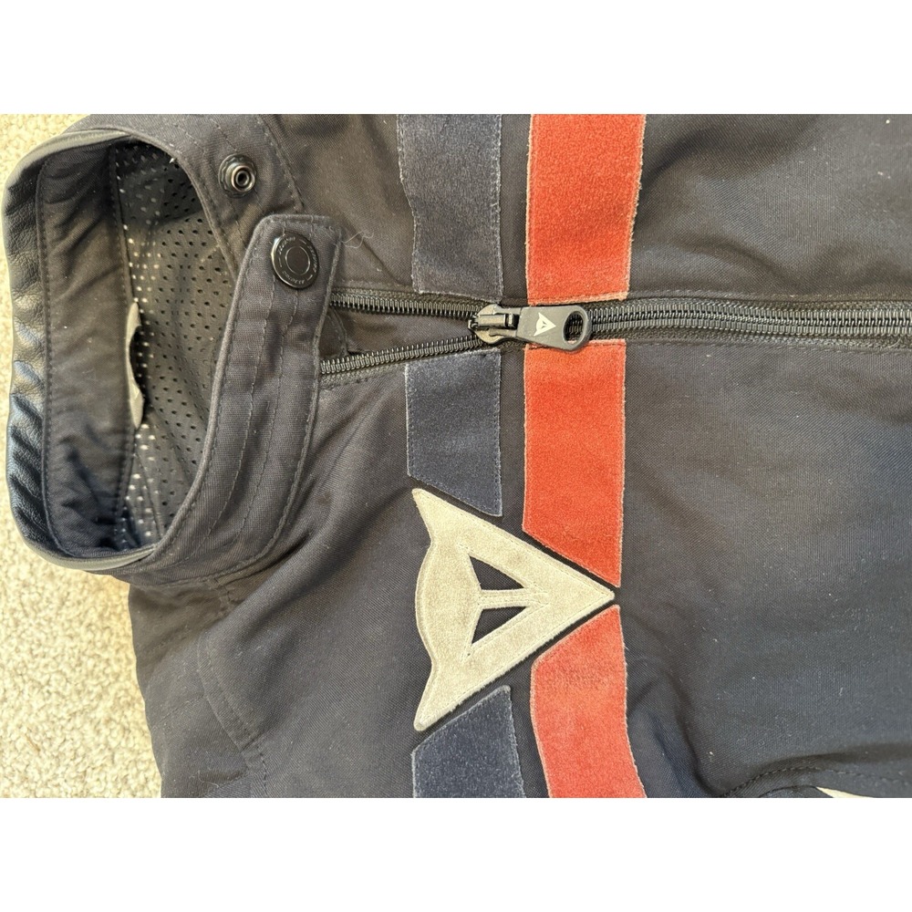 Dainese Codice Controllo Black Motorcycle Jacket Padded Armor Size 46 READ - Picture 8 of 16